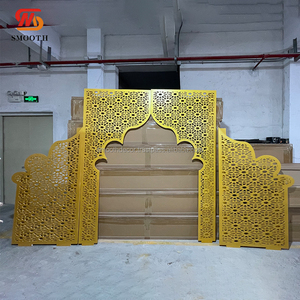 ฉากหลังเวทีเรียบแผงพีวีซีฉากหลังอะคริลิคแกะสลักกลวงสำหรับตกแต่งงานแต่งงาน - Product Image 2