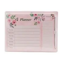 Diario Planner Settimanale Mensile Notebook Magnetico Lista della Spesa Bordo Blocchetto Per Appunti