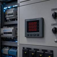 EastSong 72*72mm Panel Mount Tiga Fasa LED Voltmeter ES72-U3 RS485 Modbus RTU Kelas 0.5 Layar 4-Digit Perlindungan IP65