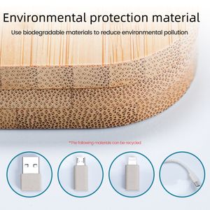 محول مغناطيسي متعدد الوظائف صديق للبيئة قابل للتخصيص 10 واط من الخيزران <span class=keywords><strong>2</strong></span> في 1 - Product Image 5