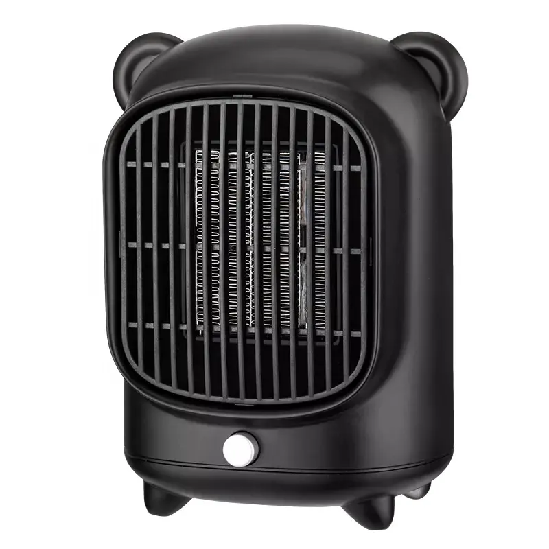 Space Heater 500W Fast Heating Ceramic Electric Heater with Overheating Protection Desktop Portable Fan Heaters