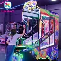 Funspace Factory Vente en gros de machines d'arcade à pièces, machine de jeu vidéo de lancer de balle avec système de récompense par ticket