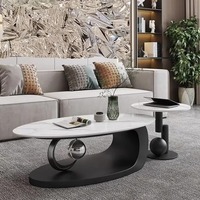 Table Basse Luxe "Pandora 2025" Style Italien en Métal pour Petit Salon de Luxe, Nouveauté Accessible