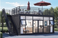 Installation rapide, amovible temporaire, prix bas, conteneur préfabriqué en acier de 20 pieds en kit, bureau de chantier