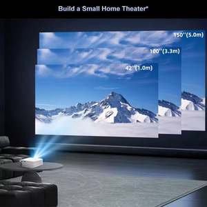 Junuo Xách Tay Mini HD 1080P 4K <span class=keywords><strong>LED</strong></span> LCD <span class=keywords><strong>Android</strong></span> 11 Thông Minh Chiếu <span class=keywords><strong>3D</strong></span> Video Movie Cinema Chiếu Cho Home & sử dụng ngoài trời - Product Image 5