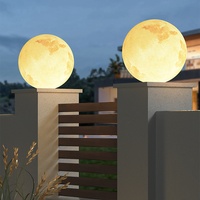 Lampe de jardin à LED à grande boule, base E27, pour entrée, allée, pelouse, clôture, poteau de jardin, globe, pilier, éclairage de rue, extérieur, 220v, 200mm, 300mm
