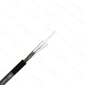 Cable de Fibra Óptica FTTH para Exteriores/Interiores, Autoportante con Alambre de Acero, G657A2 A1 LSZH GJYXCH, Negro/Blanco para FTTH - Product Image 5