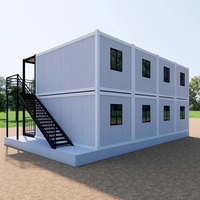 Maison conteneur détachable à faible coût de 20 pieds ou 40 pieds avec design moderne pour une installation rapide comme hôtel, appartement, magasin ou cuisine