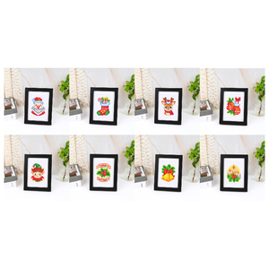 Natale 5d Mini diamanti Kit di pittura Festival Babbo Natale pupazzo di neve Jingle campana <span class=keywords><strong>cervo</strong></span> piccolo diamante Kit di pittura per principianti - Product Image 3