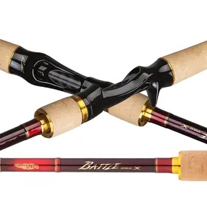 Obneobsession — <span class=keywords><strong>canne</strong></span> à pêche Baitcasting avec tête de serpent, accessoire avec <span class=keywords><strong>anneaux</strong></span> de guidage Fuji très puissants de 2.10m et 2.35m - Product Image 1