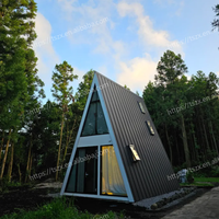 Maison triangulaire de luxe au design moderne Maison modulaire Casas préfabriquée Petite maison résidentielle préfabriquée à ossature