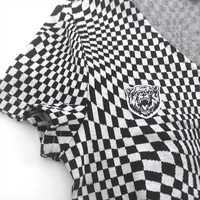 Chemises personnalisées à la mode appliques étiquettes ours Animal Logo 100% patchs de broderie complets avec des formes de découpe laser