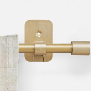 Set Tiang Gorden Tanpa Bor yang Dapat Disesuaikan dengan Braket Perekat Ujung Silinder Modern untuk Kamar Tidur dan Ruang Tamu - Product Image 6