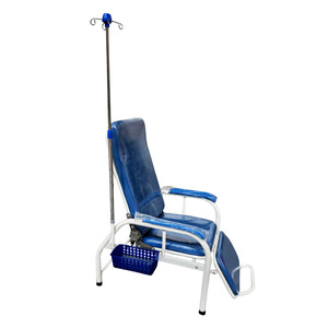 Silla de Infusión Yizhuokang, Metálica, Reclinable, Plegable, con Reposapiés, para Uso Hospitalario - Product Image 4