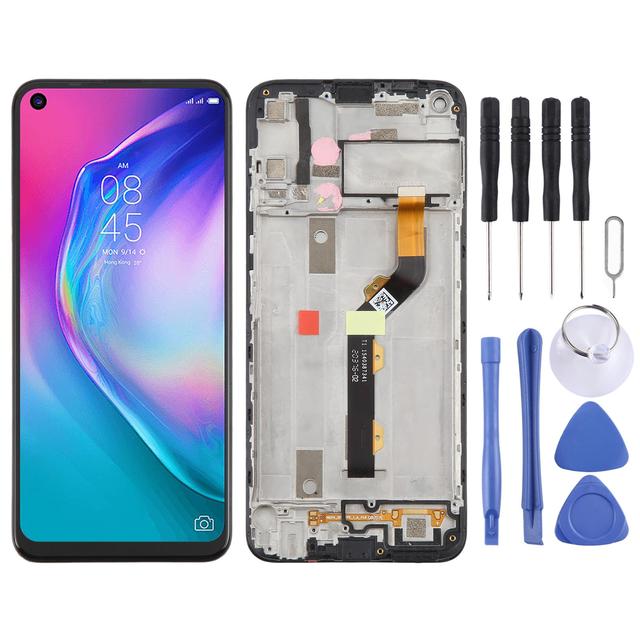 Mobile Phone LCDs 100% Tested for Tecno Camon 15 Air CD6 CD6S TFT LCD Screen Digitizer Full Assembly with Frame Phone Repair