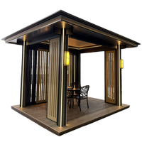Gazebo de jardin moderne en aluminium et pergola imperméable pour l'aménagement paysager résidentiel et commercial