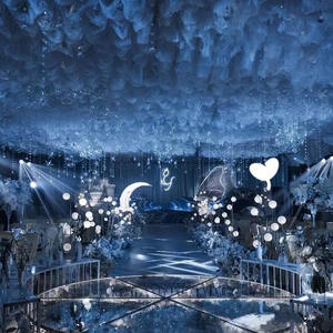 Белые Потолочные драпировки в форме облака BY220070, украшение для свадьбы, прозрачная шифоновая ткань, драпировка - Product Image 6