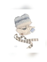 Vêtements de poupée personnalisés de 10 cm, série Puff, ensemble d'habits en peluche mignons avec chapeau, sac et sangle, OEM ODM en gros