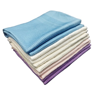 ผ้าเช็ดจานวาฟเฟิลสำหรับห้องครัวผ้าไมโครไฟเบอร์ดูดซับได้ดีผ้าเช็ดทำความสะอาดรถยนต์ - Product Image 2