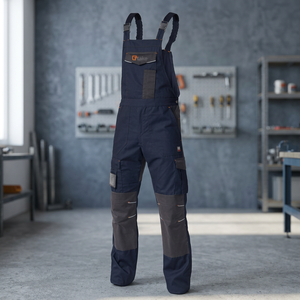 Anti-Static Grey TTAKE Work Coverall for Boys Easy-to-Wear <b>Overalls</b> Breathable Plus Size Made of Polyester Nylon Work Clothes - Product Image 2