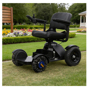 Sillas de Ruedas Eléctricas en Oferta, Scooter de Movilidad Plegable para Discapacitados y Ancianos con Canasta - Product Image 1