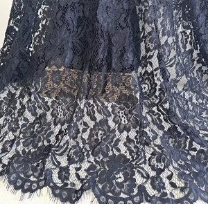 Tessuto in Pizzo Francese Smerlato Eco-Friendly 100% Poliestere Avorio con Motivi Floreali per Abiti <span class=keywords><strong>da</strong></span> <span class=keywords><strong>Sposa</strong></span> e Abbigliamento <span class=keywords><strong>da</strong></span> Festa - Product Image 2