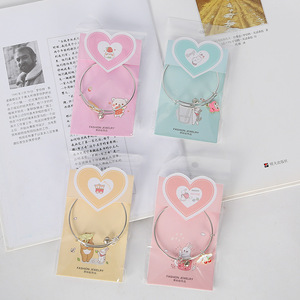 Cartoon <b>Couple</b> <b>Bracelets</b> Alloy Polished Durable Jewelry For Best Friends Students Birthday Gifts Spring 2024 - Product Image 4