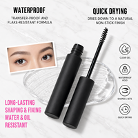 Gel Sourcils Effet Laminating Double Tête Effet Savon Chimique pour un Look Plumeux et Volumineux, Longue Tenue, Imperméable, Fixation Forte