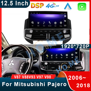 สำหรับมิตซูบิชิ ปาเจโร่ V87 <span class=keywords><strong>V88</strong></span> V93 V97 V98 ระบบแอนดรอยด์ 13 6G+128G เครื่องเล่นมัลติมีเดียในรถยนต์ ระบบนำทาง GPS รองรับ CarPlay หน้าจอวิดีโอสเตอริโอ - Product Image 2