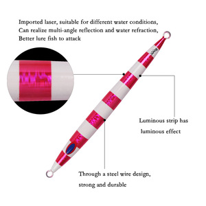 Señuelo de Pesca Jigging de 400g con Peso de Plomo para Pesca en Barco en el Océano, Cebo Artificial para Atún, Jigging de Oscilación Lenta en Aguas Profundas - Product Image 4