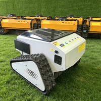 Meilleur robot tondeuse à gazon sans fil à chenilles à braquage zéro télécommandé pour jardin, kit de tondeuse industrielle à vendre