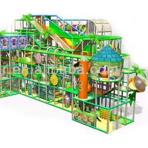 Cheer Amusement Village Themed indoor soft playground with slider fun-battle