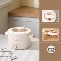 New Household Kleiner Kochtopf Schlafsaal Nudelsuppe Topf Dampf Braten All-in-One Multifunktion aler Antihaft-Hot Pot