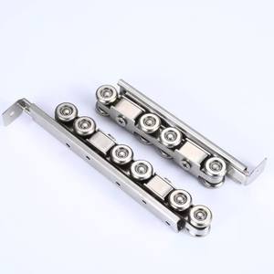 Roulette de <span class=keywords><strong>porte</strong></span> coulissante silencieuse en alliage robuste pour <span class=keywords><strong>porte</strong></span> suspendue en bois - Product Image 6