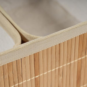 Cesta de Almacenamiento de Escritorio Rectangular de Bambú Tejido, Ecológica, Moderna y Sencilla, para Cosméticos, Joyas y Artículos Diversos - Hecho en Shandong - Product Image 3