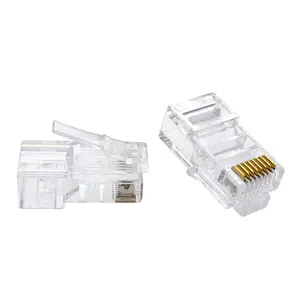 Conector padrão UTP Lan para rede Cat5e 1u 3u 15u 50u Cabo de Internet Cat5 RJ45