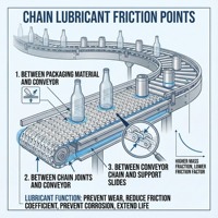 Lubrifiant pour chaînes de convoyeurs à haut taux de dilution pour PET/verre/boîtes - Biodégradable, sans phosphore, faible mousse