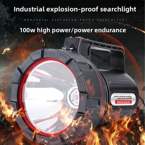 Linterna Multifuncional a Prueba de Explosiones, Alta Potencia, Batería de Ultra Larga Duración, Recargable, Portátil, de Alta Intensidad, ABS para Exteriores - Product Image 2