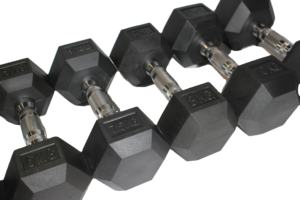 ชุดดัมเบลทรงหกเหลี่ยมทำจากเหล็กหล่อออกแบบได้ตามต้องการใช้ออกกำลังกายในยิมฝึกความแข็งแรงพร้อมอุปกรณ์ PU และยางดัมเบล - Product Image 6