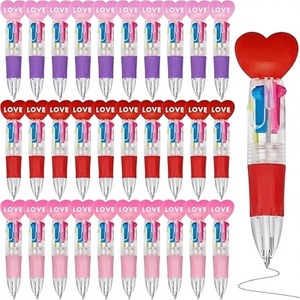Bolígrafos de Plástico de Cuatro Colores Mini, con Diseño Navideño de Dibujos Animados, para Material Escolar y Regalos Promocionales - Product Image 1