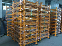 Étagères de stockage verticales en acier tubulaire pour palettes Euro, revêtement poudré, à entrée 4 directions, haute capacité de charge dynamique
