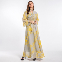 Abaya – robe à manches longues pour femmes, mode musulmane, personnalisée, européenne et américaine, dubaï, chemise ample, vente en gros