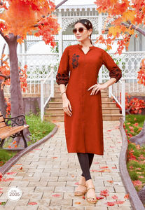 Latest Wholesale Women's Heavy Rayon <b>Kurti</b> with Bottom and Dupatta <b>Kurti</b> Set For Women - Product Image 6