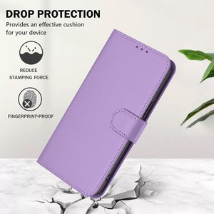 Étui portefeuille à rabat en cuir PU avec cordon, fentes pour cartes, protection antichoc pour Honor X8D 4G/ Honor 600/600 <span class=keywords><strong>Lite</strong></span> - Product Image 5