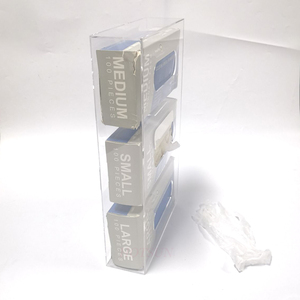 Duvara monte tek kullanımlık havasız ortam kabini tutucu raf tıbbi laboratuvar kullanımı üçlü nitril şeffaf akrilik havasız ortam kabini es dağıtıcı - Product Image 6