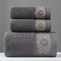 Custom High Quality Hilton Egyptian Plush White 100% Genuine Turkish Cotton Shower Tools Comfortable Towel Luxury Hotel Bath Set