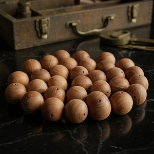 ลูกปัดไม้จันทน์ Mala String ลูกปัดไม้ Mala สำหรับการทำสมาธิหรืองานฝีมือโครงการ - Product Image 1