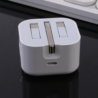 Adaptador de Corriente Plegable USB C de 20W con Enchufe del Reino Unido para Cargador, Cable de Carga Rápida, Adaptador de Cargador Apple para iPhone 16