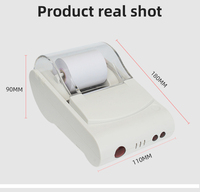 Printer Barcode Thermal Mini 58mm untuk Struk POS dengan Port Serial Hitam Putih Tersedia