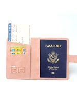 Penjepit Paspor Kulit PU Anti Magnetik RFID Blocking, Tempat Paspor, Penutup Paspor, Dompet Perjalanan dengan Kancing Magnetik